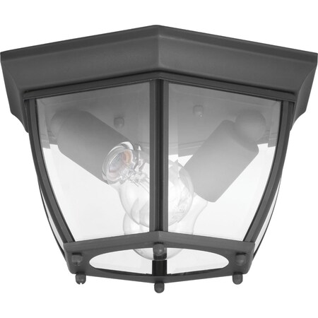 Progress Lighting New Haven Collection Two-Light Outdoor Flush Mount P550036-031